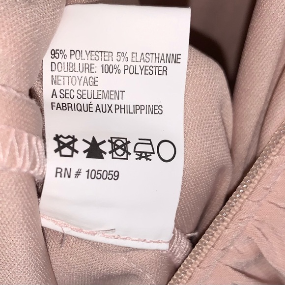 Xscape blush pink off-the-shoulder ruched dress formal semi formal Size 10 - Picture 9 of 9